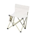 thumbnail image 3 of Portable Camping Chair Fishing Chair Lightweight Holds 400lbs Backrest Chair Folding Chair Collapsible Chair for Hiking Beach Patio Beige Extra Large, 3 of 8