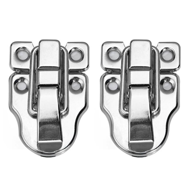 2 Pcs Jewelry Chest Cabinet Suitcase Case Trunk Toggle Hasp Latch Clasp Clip