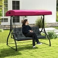 thumbnail image 5 of 40" Porch Swing Cushions with Ties, Waterproof & Fade Resistant, 3 Seater Thickened 4” Replacement Cushion for Outdoor Patio, Garden & Backyard, 5 of 7
