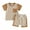 Khaki, variant on Bagilaanoe 2pcs Toddler Baby Boy Shorts Set Short Sleeve Checkerboard T Shirt Tops + Shorts 6M 12M 18M 24M 3T Kids Casual Summer Clothes