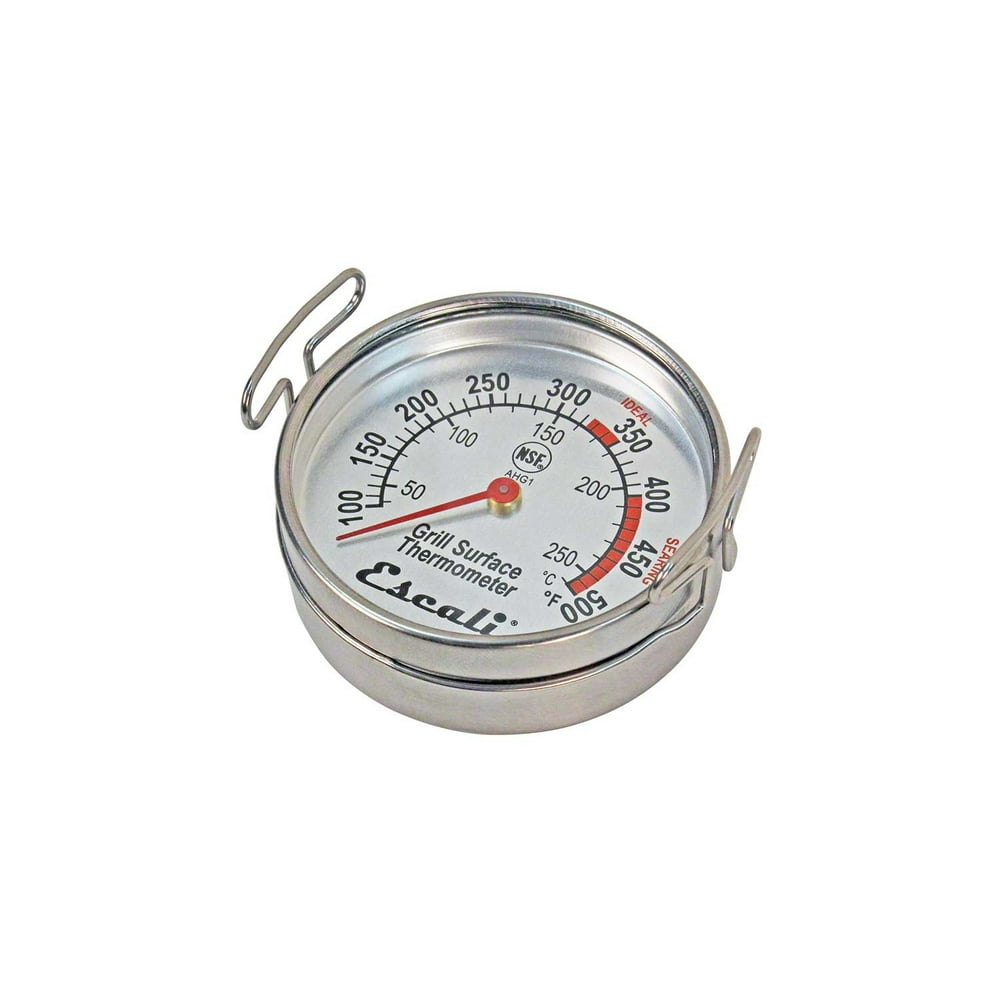 Escali AHG1 NSF Certified Direct Grill Surface Thermometer, 100500F