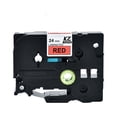 thumbnail image 1 of jesticaly Replacement For P-Touch 24mm 8m Label Printer Ribbon Printer Ribbon Laminated Colored Maker Tape Kze-451 black on red, 1 of 5