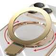 thumbnail image 4 of Dteck Magnetic Stand for iPhone 17 Pro Case, Plating Kickstand Compatible with Magsafe Built-in Camera Lens Protector Slim Phone Case with Stand Ring, White, 4 of 6