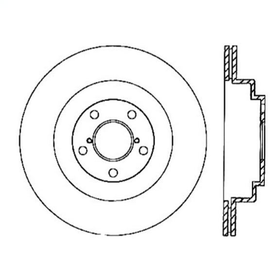 StopTech 126.47025SL StopTech Sport Rotors; Rear Left; 11.40 in. Dia.; 2.66 in. Height;