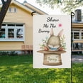 thumbnail image 3 of Aunavey Festive Easter Linen Garden Flag for Outdoor Yard Garden, 3 of 9