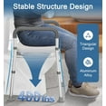 thumbnail image 2 of Toilet Seat Riser for Seniors, FSA HSA Eligible Raised Toilet Seat with Handles, Adjustable Height & Width, 400lb Handicap Elevated Toilet Seat, Fit Any Toilet, 2 of 6