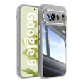 thumbnail image 5 of Dteck for Google Pixel 9 Clear Case, Shockproof Slim Clear Hard PC Back with Soft TPU Bumper Scratch Resistant Protective Transparent Anti-Scratch Phone Case,Gray, 5 of 6