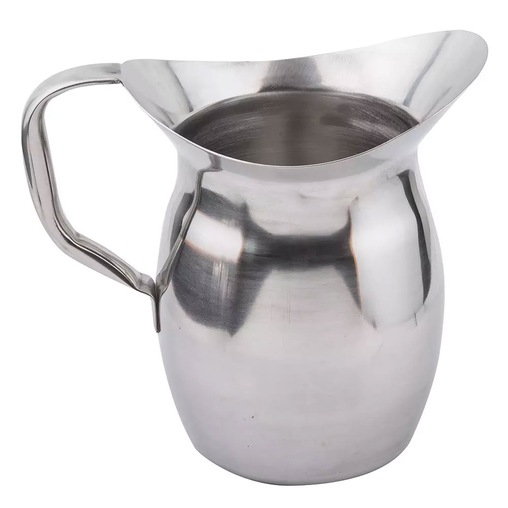 Tablecraft 24 oz. Mirror-Finished Stainless Steel Frothing Pitcher