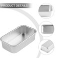 thumbnail image 2 of Mold Baking Tool Aluminum Alloy Non-Stick Brownie Cheese Cake Toast Mold Bread Loaf Pan Baking Pans Dishes Kitchen Baking Tool, 2 of 12