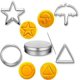 thumbnail image 1 of 6pcs Squid Dalgona Candy Cookie Kit, Cookie Cutter Set Candy Mold Biscuits Sugar Candy Making Tools, Cookie Cutters 2021 TV Realistic Korean Movie Pro, 1 of 4