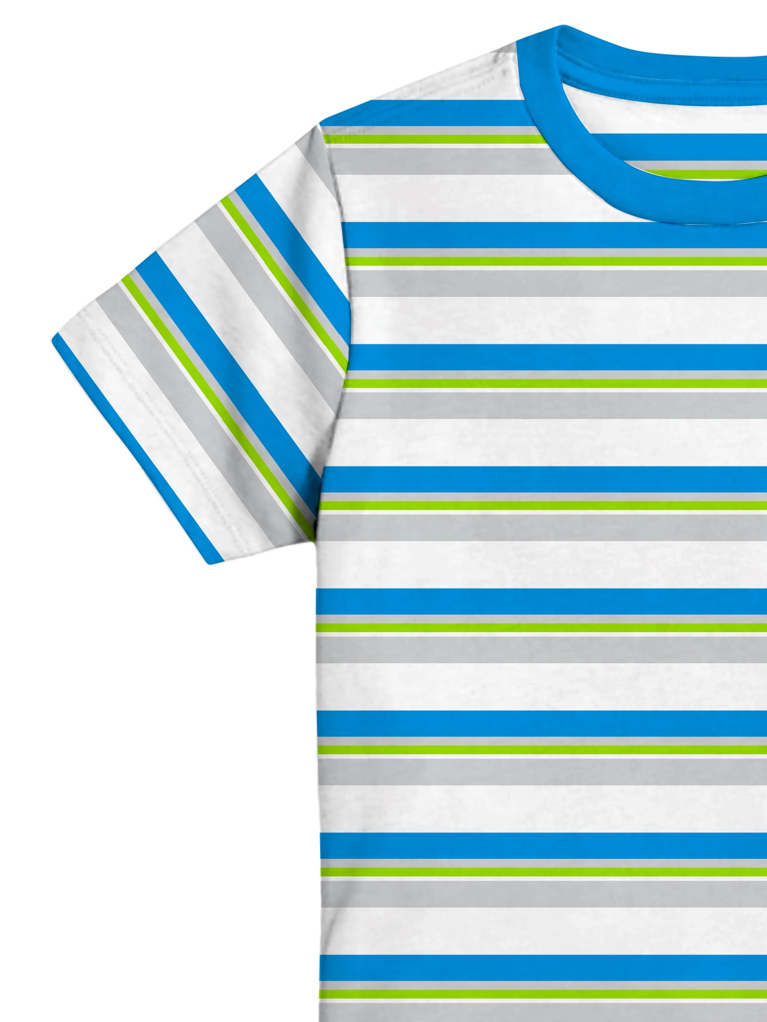 Sonic Classic, Boys Graphic Crew Neck Short Sleeve Embroidered Striped Tee, Sizes 4-18
