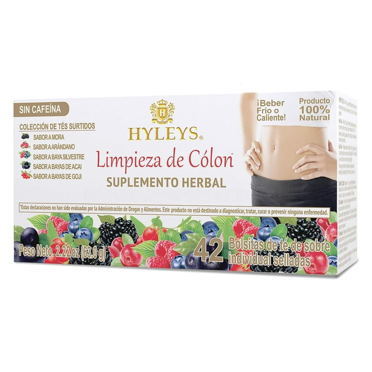 Hyleys Colon Cleanse Herbal Detox Tea Digestive Support 42 Tea