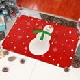 thumbnail image 2 of Christmas Area Rug Doormat, Red Snowflake Snowman Rug, Xmas Door Mat for Bedroom Living Room Kitchen, Soft Dutch Velvet Indoor Floor Mats for Holiday Festive Decoration, 17 x 30 Inch, 2 of 6