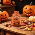 thumbnail image 7 of AZXY Halloween Trick or Treat Bags Linen Drawstring Pumpkin Candy Pouches, Reusable Happy Halloween Gift Treat Sacks for Holiday Costume Party Favors & Halloween Decor Supplies, 7 of 7