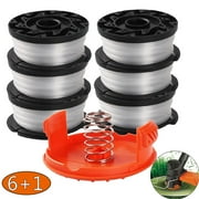 MLFU String Trimmer Spool Replacement for Black and Decker AF-100 String Trimmer, 30ft 0.065 inch Spool Line, 6 Spools with 1 Cap