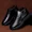 black, variant on plus Size Winter Waterproof Men's Casual Leather Shoes Flannel High Top Slip-on Warm Winter Shoes for Mens Work Shoes (black,44)