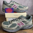 thumbnail image 1 of New Balance Teddy Santis x 990v3 Made in USA Green Purple Size 11.5 M990GP3 Rare, 1 of 6