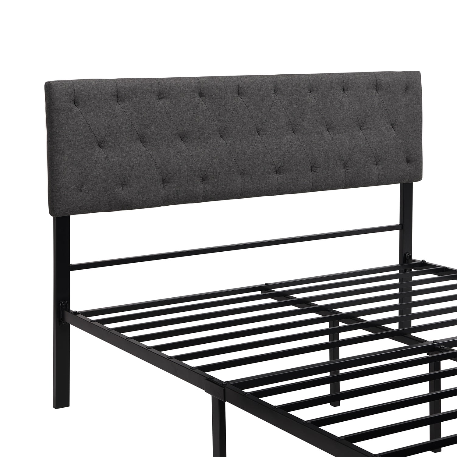 Kadyn Platform Queen Bed Frame with Headboard, Strong Metal Slats Support, No Box Spring Needed, Metal Platform Bed Frame for Bedroom, Gray&Queen Kadyn Platform Queen Bed Frame with Headboard, Strong Metal Slats Support, No Box Spring Needed, Metal Platform Bed Frame for Bedroom, Gray&Queen