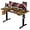 Vintage Brown, variant on ErGear Height Adjustable Electric Standing Desk, 55 x 28 Inches Sit Stand up Desk, Large Memory Computer Home Office Desk with Two-Piece Desktop (Black)