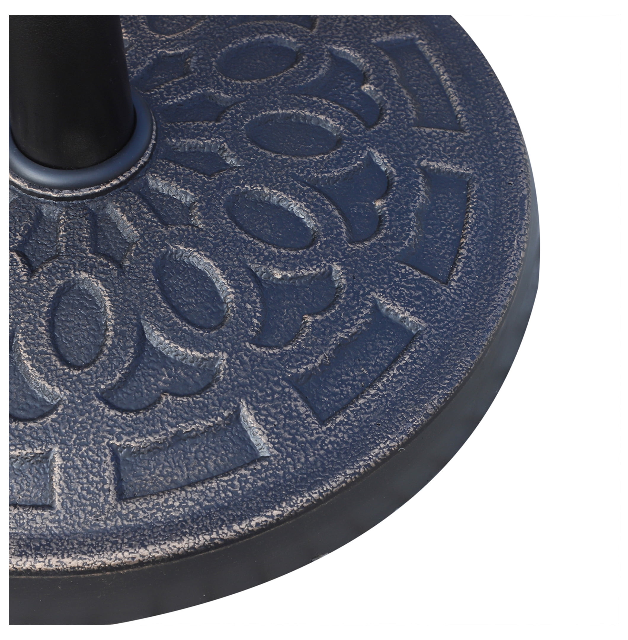26lbs Heavy Duty Umbrella Base, 17" Umbrella Stand Outdoor Base with Decorative Pattern, for Patio, Outdoor, Swimming Pool, Bronze