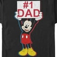thumbnail image 2 of Men's Mickey & Friends Father's Day #1 Dad Graphic Tee Black 3X Large, 2 of 5