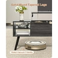 thumbnail image 4 of White Coffee Table Lift Top - Wood Coffee Table with Hidden Compartment Storage - Pull Up Coffee Tables for Living Room, 4 of 14