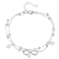 thumbnail image 1 of Cadena de pie de tobillera de playa de 5 piezas para mujeres y niñas Pulsera de perlas Cadena de pie de playa multicapa - Tipo plata-8 Muyoka Hogar, 1 of 2