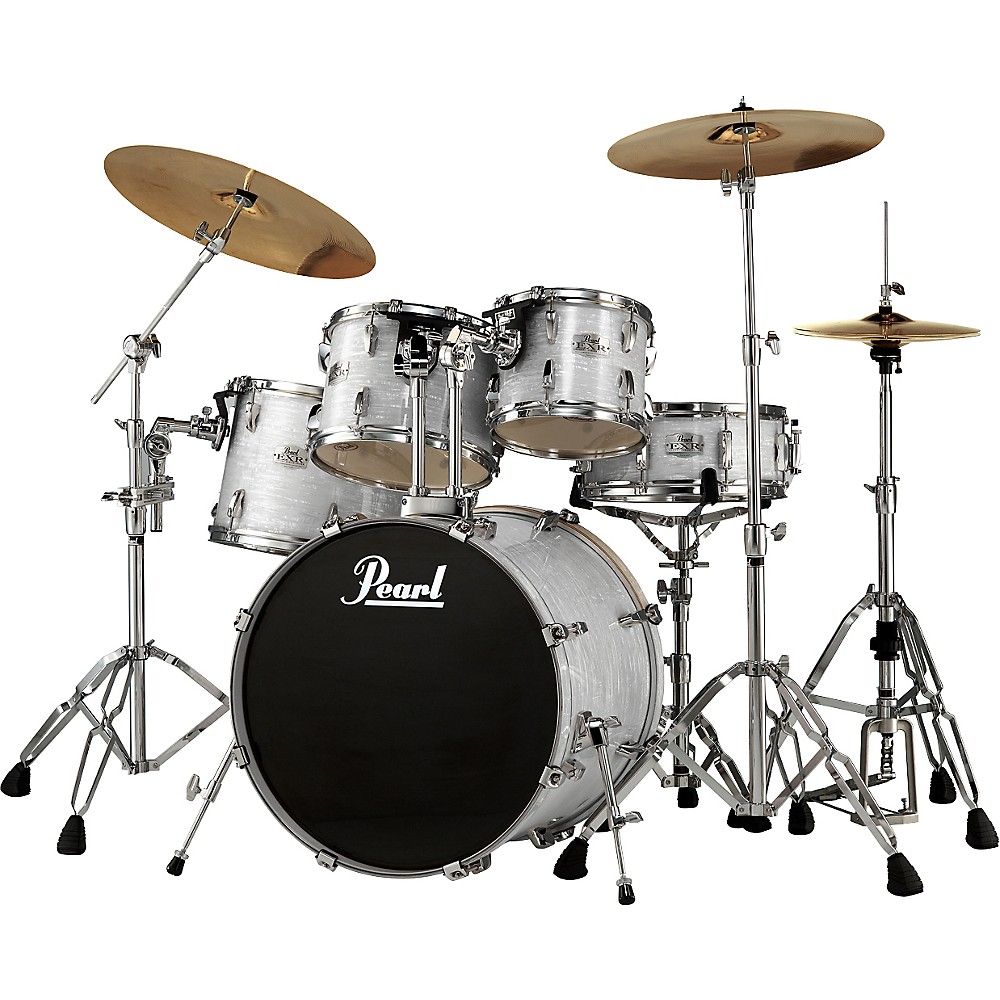Pearl EXR 5Piece Fusion Drum Set Strata White