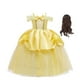 thumbnail image 1 of Vestido de princesa bella para niñas, disfraz de la Bella y La Bestia, ropa de fiesta, corona de palo mágico, 2022 Fivean unisex, 1 of 2