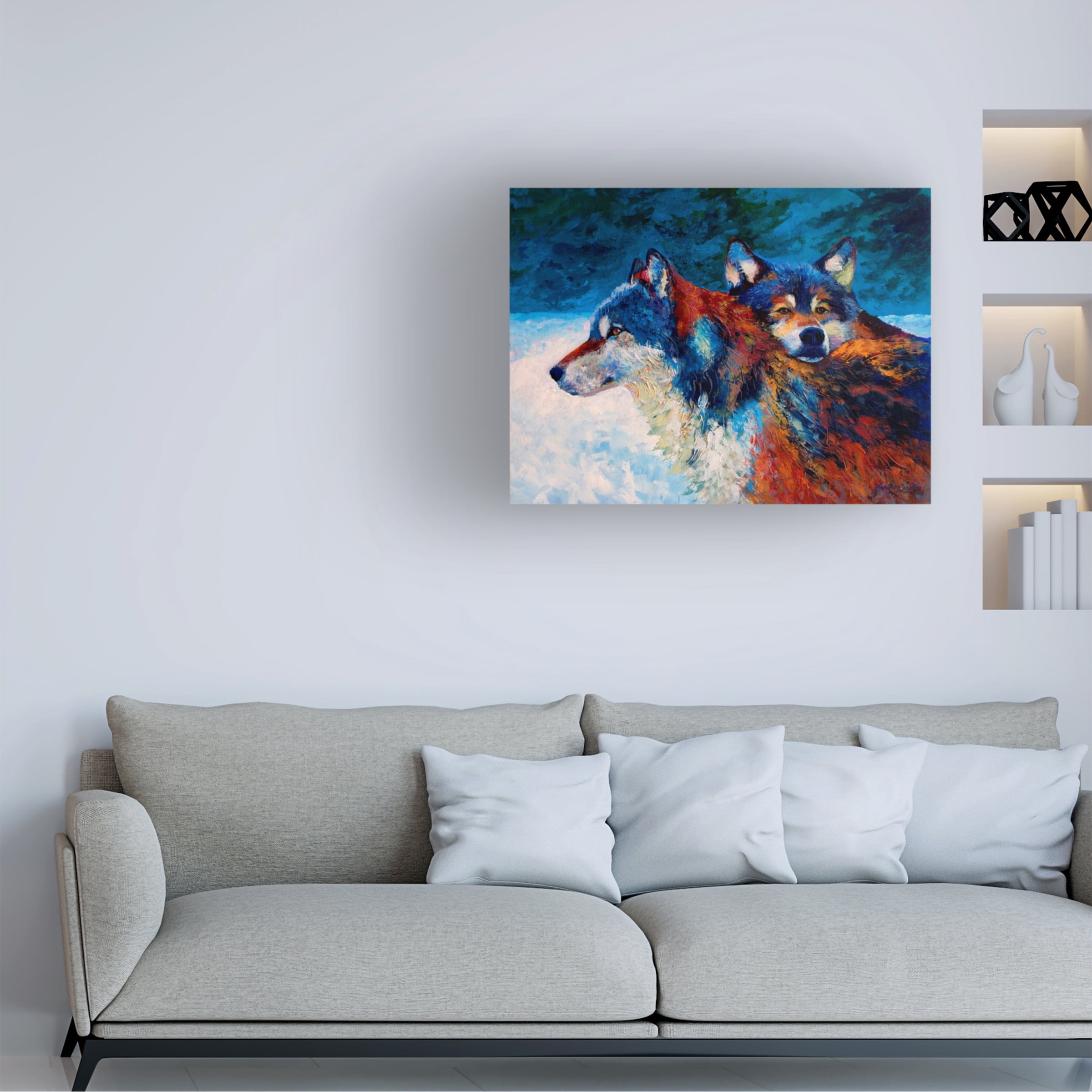 Marion Rose 'Wolves' Canvas Art