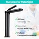 thumbnail image 4 of Aquaterior Single Handle Bathroom Vessel Sink Faucet Rv Lavatory Vanity Sink Mixer Tap Matte Black (CUPC NSF CEC), 4 of 11