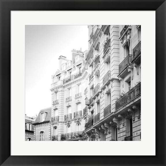 Great Art Now Paris Moments III BW by Laura Marshall, Framed Wall Art, 19.5W x 19.5H