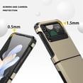 thumbnail image 4 of Designed for Galaxy Z Flip 3 Case with Hinge Protection,Samsung Flip 3 Full Cover Shockproof Slim Phone Protection Case Clear for Z Flip 3 5G(2023)-Clear Black, 4 of 14