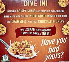 Weetabix Crispy Minis Cereal - Chocolate Chip 500g, Imported from Britain