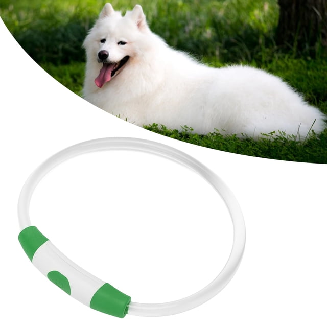 Collar Para Perro Led Recargable, Collar Con Flash Usb Con Transmisión De Luz Fuerte, Seguridad Nocturna Para Perros