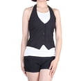 thumbnail image 5 of Fashion Secrets Women Halter Waistcoat Business Work Suit Vest (X-Large), 5 of 5
