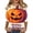 Earthy Yellow, variant on Womens Halloween Tops Bone Spider Web 3/4 Sleeve Horror Blouses Skull Spider Crew Neck Funny Shirts, 2XL