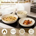 thumbnail image 4 of Juego de 6 de Ollas y Sartenes Antiadherentes de Cerámica, Batería de Cocina Ceramica con Mango Extraíble y Tapa, Compatible con Todas Las Estufas, Seguro para Lavavajillas y Horno, 4 of 4