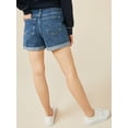 thumbnail image 3 of Free Assembly Women’s Rolled Cuff Jean Shorts, 3 of 7