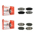 thumbnail image 1 of SIM Front Rear Semi-Metallic Brake Pads Kit for Car 2019-2022 Mazda CX-3 KSM-100464, 1 of 8