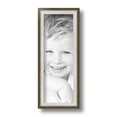 thumbnail image 2 of ArtToFrames 4x11" Silver with Stained Grey Picture Frame, Silver Wood Poster Frame, with Regular Glass and 2 (FBPL-4767), 2 of 7