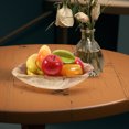 thumbnail image 4 of ifundom Light Brown Wood Fruit Bowl Handmade for Home Kitchen Counter Dessert Display, 4 of 7