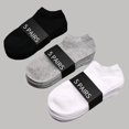 thumbnail image 2 of 5/10 pares de calcetines para hombre y mujer, de corte bajo, transpirables, de negocios, de color sólido, cómodos, hasta el tobillo, finos, informales, blancos y negros, para verano, 2 of 5