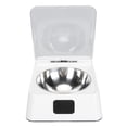 thumbnail image 1 of Automatic Opening Lid Cat Feeder, Removable Bowl Infrared Sensor Cat Feeder Battery Powered  For Cats, 1 of 8