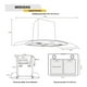 thumbnail image 5 of Combo Campana Cristal 90cm Y Parrilla GUTSTARK Inox Gas 5 Quemadores, 5 of 7
