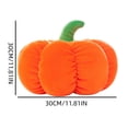thumbnail image 3 of Kugisaki Halloween Throw Pillow Lovely Pumpkin Shaped Large Plush Pumpkin Throw Pillow Cute Soft Gifts for Couch Sofa Bed Decor, 3 of 7