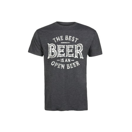The Best Beer Is An Open Beer - Mens Short Sleeve Tee (Best Clothing Franchise To Open)