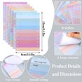 thumbnail image 3 of Multi-Color Portable Notebook Fluorescent Paper, Self-Adhesive Memo Pad for Home Office and Shopping Lists Office&Craft&Stationery, 3 of 5