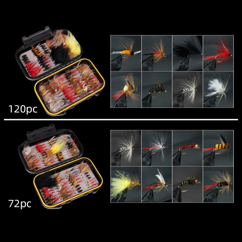 Reliable Fly Fishing Hook Assortment for Successful Fishing 40/72/100/120 Flies