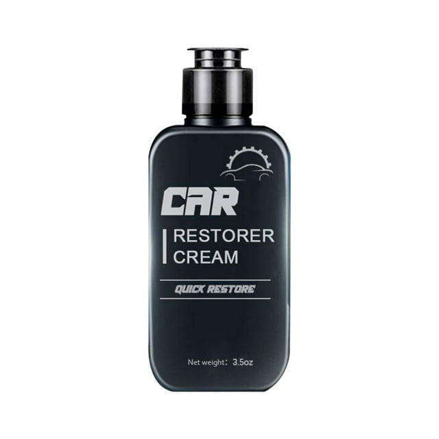 Car Interior Restorer Spray - Plastic & Leather Cleaner, UV Protectant for Dashboards, Seats & Trim - Anti-Dust Formula with Non-Greasy Finish, 100ml Compact Bottle for Auto Detailing